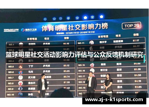 篮球明星社交活动影响力评估与公众反馈机制研究